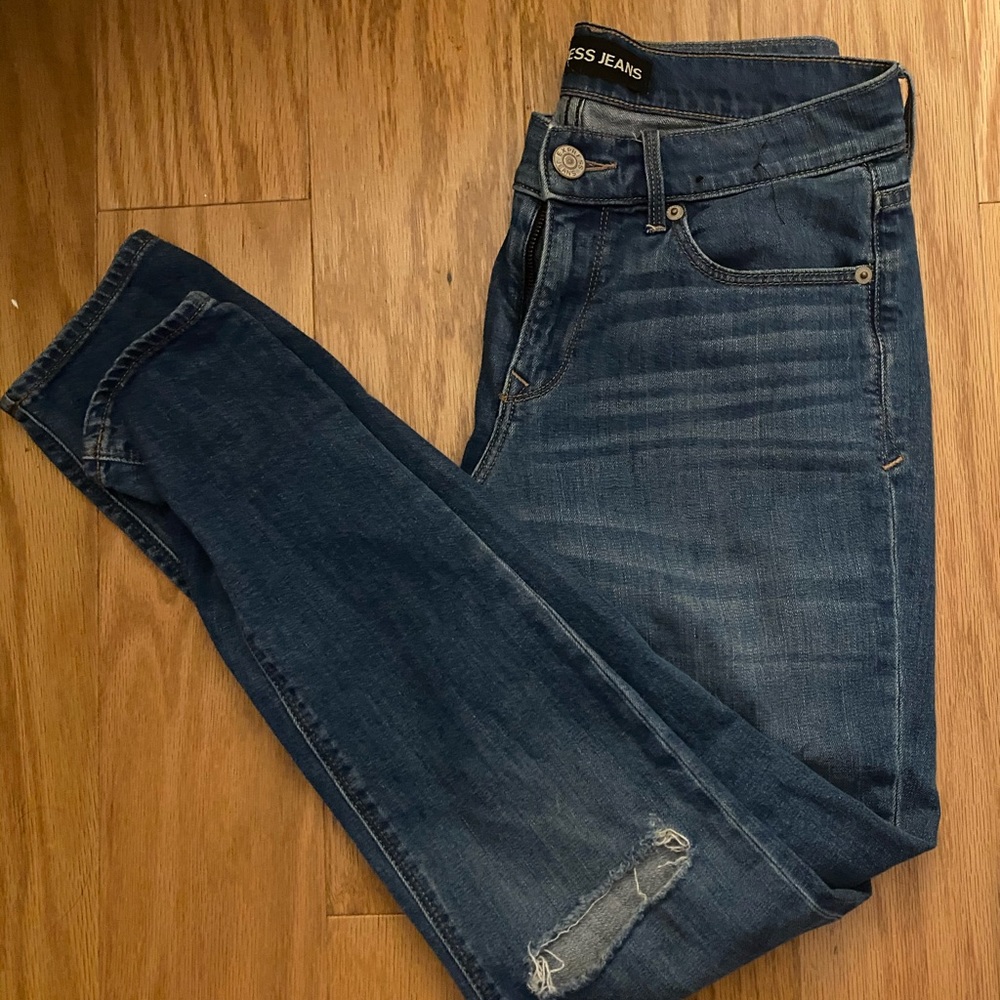 Express mid rise skinny jeans